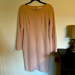 Calvin Klein Blush Pink Bell-Sleeve Dress – New With Tags